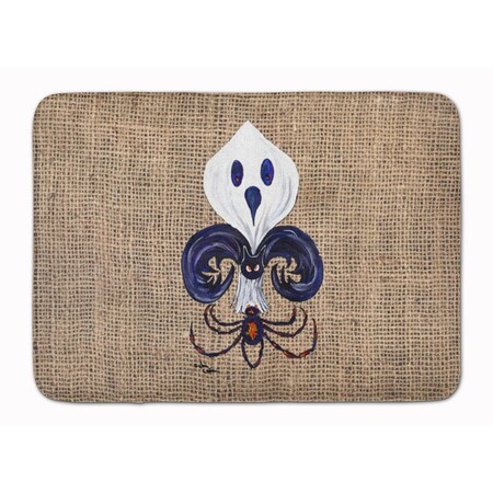 Micasa Halloween Ghost Spider Bat Fleur De Lis Machine Washable Memory Foam Mat MI225819
